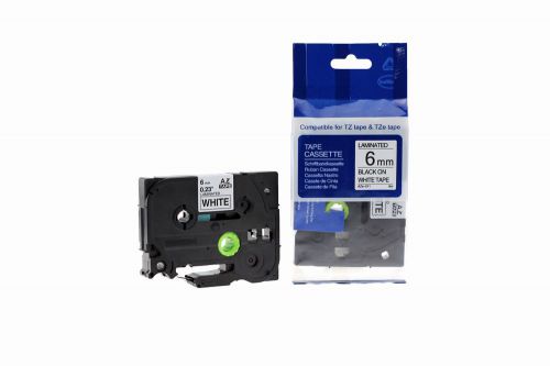 Compatible Brother P-Touch TZe-211 Black on White also for TZ-211 Label Cassette