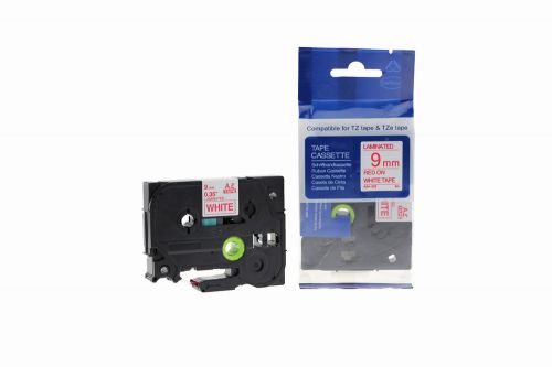 Compatible Brother P Touch TZe-222 Red on White also for TZ-222 Label Cassette