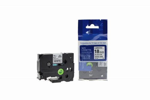 Compatible Brother P Touch TZe-241 Black on White also for TZ-241 Label Cassette