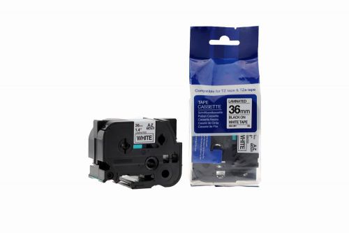 Compatible Brother P-Touch TZe-261 Black on White also for TZ-261 Label Cassette