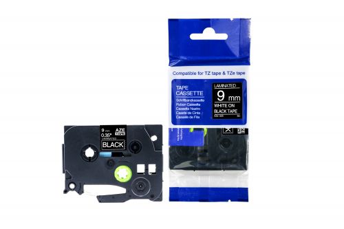 Compatible Brother P-Touch TZe-325 White on Black also for TZ-325 Label Cassette