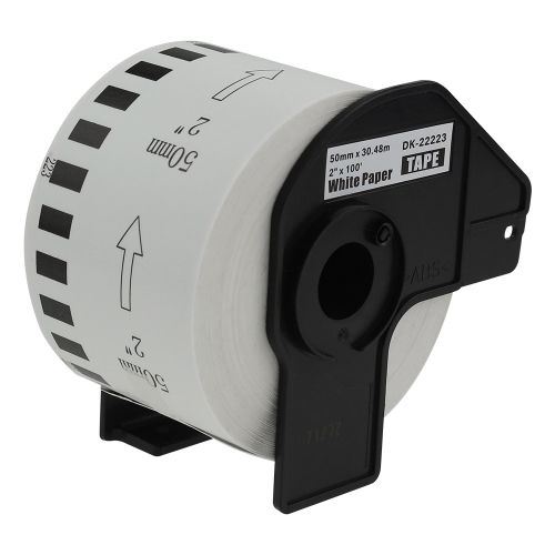Compatible Brother Compatible Brother DK22205 Continuous Length Paper White Tape Roll, Compatible Brother DK22223 Continuous Length Paper White Tape Roll, Compatible Brother DK22210 Continuous Length Paper White Tape Roll, Compatible Brother DK22205 Continuous Length Paper White Tape Roll, Compatible Brother DK22223 Continuous Length Paper White Tape Roll, Compatible Brother DK22210 Continuous Length Paper White Tape Roll