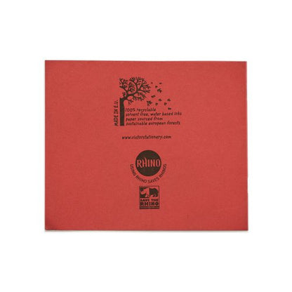 RHINO 138 x 165 Exercise Book 24 Page, Red, F15 (Pack of 10, F11 (Pack of 10, F15 (Pack of 100, F11 (Pack of 100)