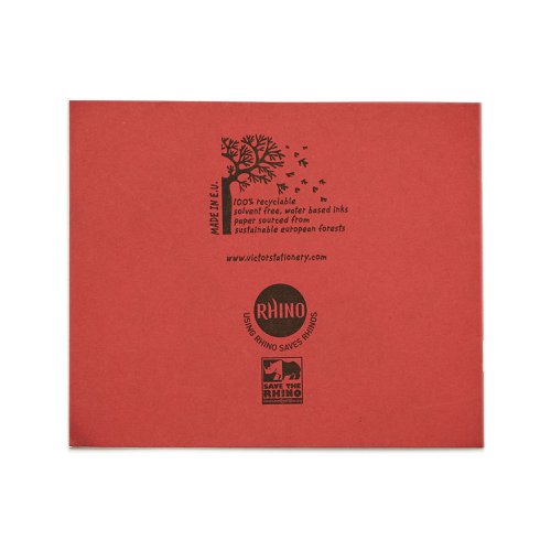 RHINO 138 x 165 Exercise Book 24 Page, Red, F15 (Pack of 10, F11 (Pack of 10, F15 (Pack of 100, F11 (Pack of 100)