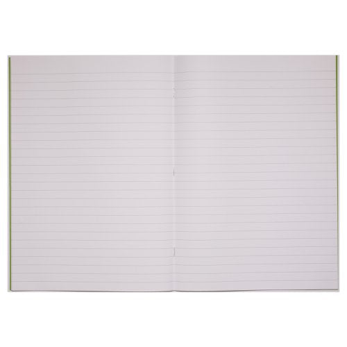 RHINO 13 x 9 Oversized Exercise Book 40 Page, Light Blue, Green, F12 (Pack of 10)