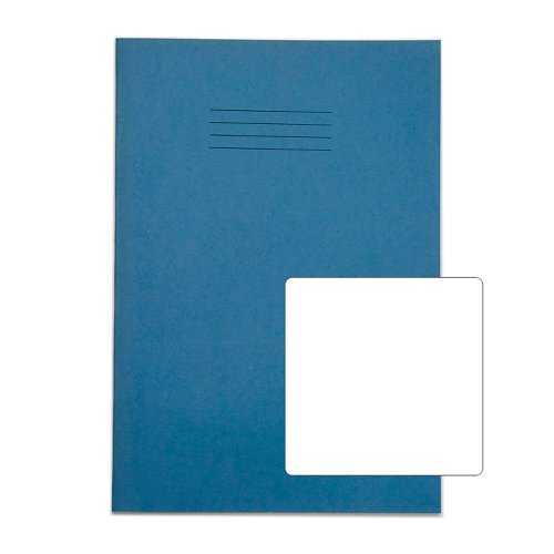 RHINO 13 x 9 Oversized Exercise Book 80 Page, Light Green, B (Pack of 10, Blue, B (Pack of 10, Blue, B (Pack of 50)