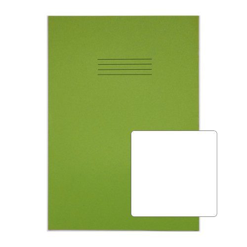 RHINO 13 x 9 Oversized Exercise Book 80 Page, Light Green, B (Pack of 10, Blue, B (Pack of 10, Blue, B (Pack of 50)