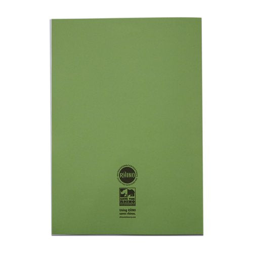 RHINO 13 x 9 Oversized Exercise Book 80 Page, Light Green, B (Pack of 10, Blue, B (Pack of 10, Blue, B (Pack of 50)
