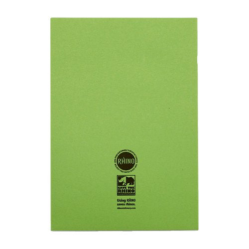 RHINO 13 x 9 Oversized Exercise Book 48 Page, Light Green, B (Pack of 50)