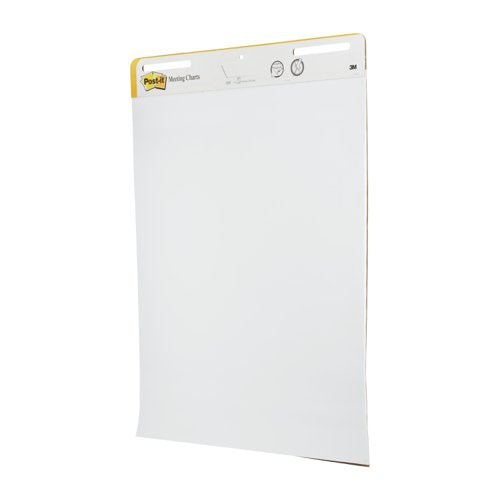 Post-it Super Sticky Self Stick Meeting Chart 559, White, 63.5 cm x 76.2 cm, 30 Sheets/Pad, 2 Pads/Pack, 100% PEFC SGSCH-PEFC-COC-110078
