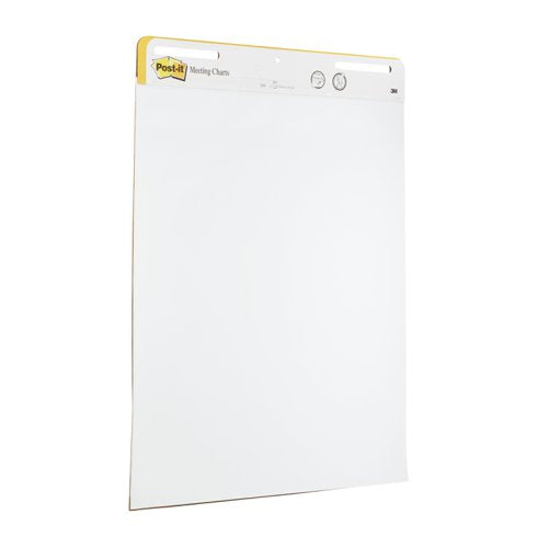 Post-it Super Sticky Self Stick Meeting Chart 559, White, 63.5 cm x 76.2 cm, 30 Sheets/Pad, 2 Pads/Pack, 100% PEFC SGSCH-PEFC-COC-110078