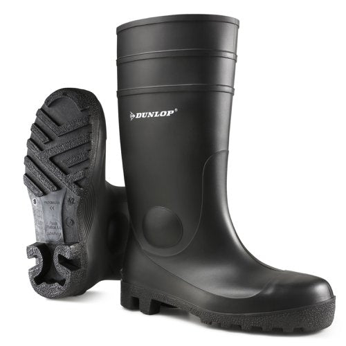 Dunlop Protomaster Full Safety PVC Wellington Black 06.5, Black 10.5, Black 06, Black 13, Green 06.5