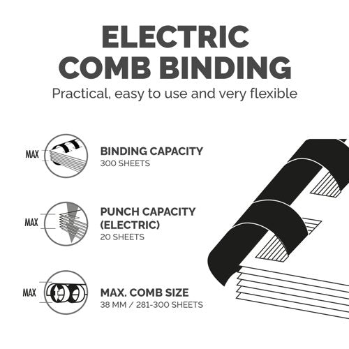Pulsar e 300 Electric Comb Binder EU/UK