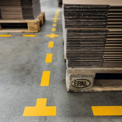 Durable Floor Shape "T" Yellow (10)