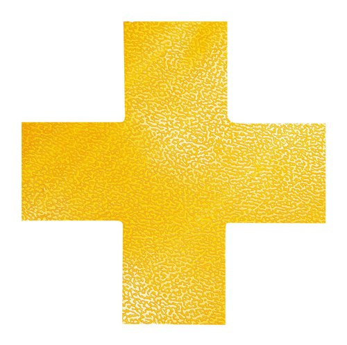 Durable Floor Shape "Cross" Yellow (10)