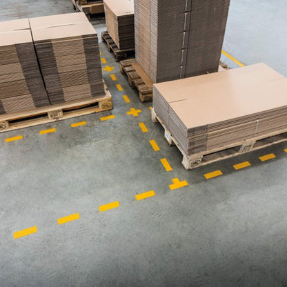 Durable Floor Shape "Cross" Yellow (10)