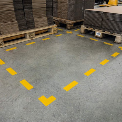 Durable Floor Shape "Cross" Yellow (10)