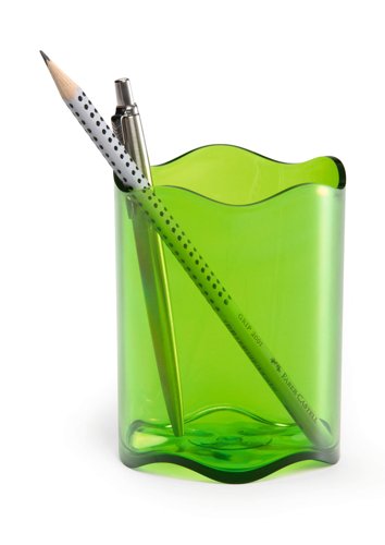 Durable Trend Pen Cup Clear Purple, Clear Green, Clear