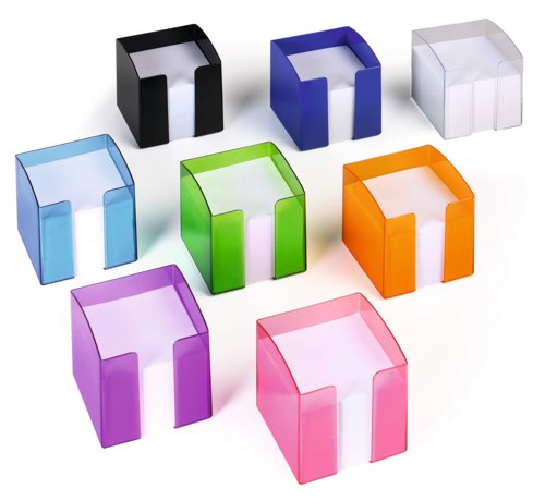 Durable Note Box TREND Clear Green, Blue, Purple
