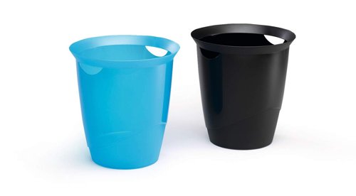 Durable TREND Waste Bin 16L Black, White, Red, Blue