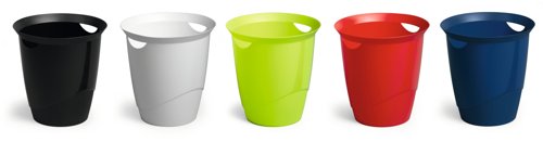 Durable TREND Waste Bin 16L Black, White, Red, Blue