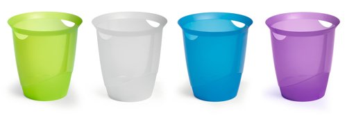 Durable TREND Waste Bin 16L Black, White, Red, Blue