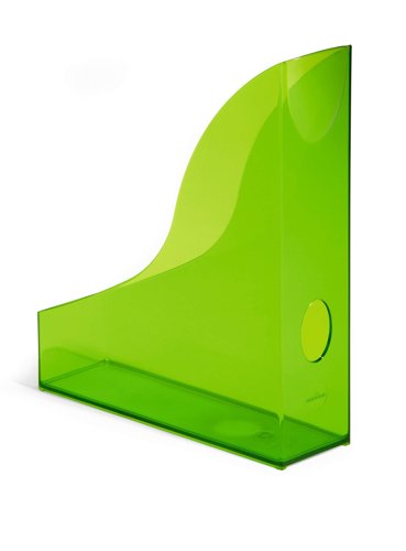 Durable Magazine Rack BASIC Clear, Clear Green, Clear Purple