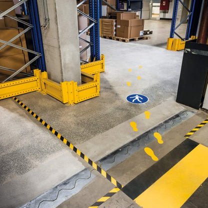 Durable Floor Shape "Foot" Yellow (10)