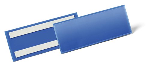 Durable Adhesive Pocket 100x38mm, 150x67mm, A6, 210x74mm, A5, A4 Blue (50)