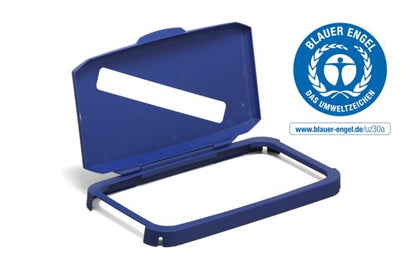 Durable DURABIN 60L Hinged Slot Lid Blue