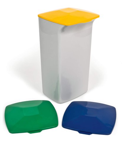 Durable DURABIN 40L Square Lid Green, Grey