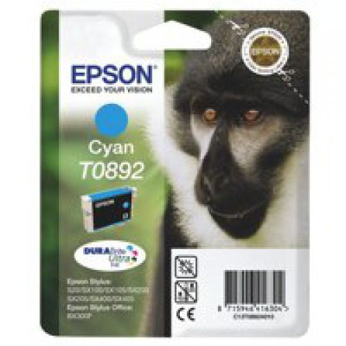 OEM Epson C13T08924011 (T0892) Ink Cartridge Cyan 170 Pages 3.5ml