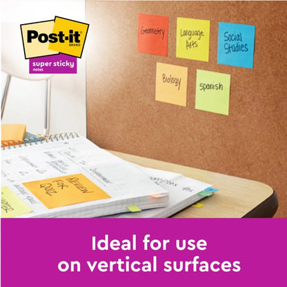 Post-it Super Sticky Z-Notes, Assorted Colours, 76 mm x 76 mm, Promo Pack, 90 Sheets/Pad, 20 + 4 FREE Pads/Pack, Cardboard Pack, 100% PEFC SGSCH-PEFC