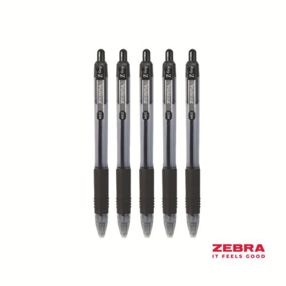Zebra Z-Grip Retractable Ballpoint Pen Black Ink Pack of 12, Pack of 50