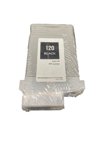 Remanufactured Canon PFI-120BK Black Ink Cartridge