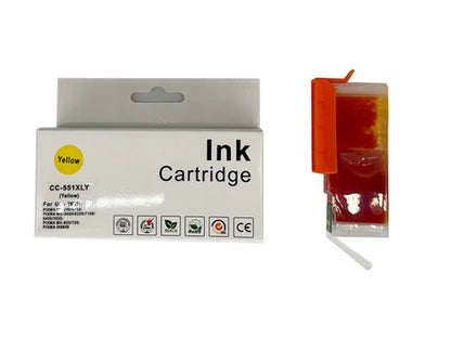 Compatible Canon CLI-8Y, 526Y, 551XLY, 521Y Yellow Inkjet