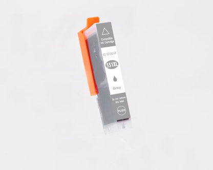 Compatible Canon CLI-526GY, 551XLGY, 521GY Grey Inkjet