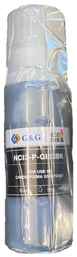 Compatible Canon G+G GI-53BK Black Ink Bottle 4699C001