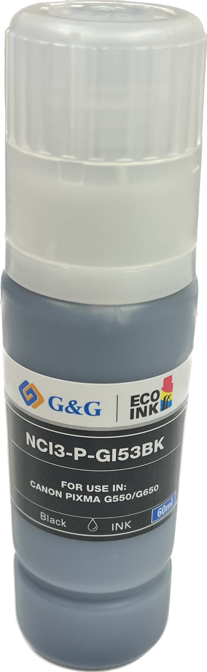Compatible Canon G+G GI-53BK Black Ink Bottle 4699C001