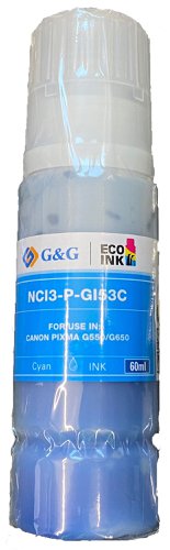 Compatible Canon G+G GI-53C Cyan Ink Bottle 4673C001
