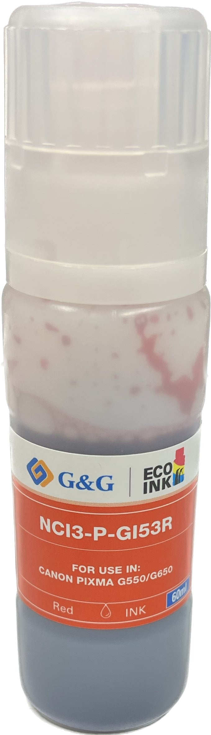 Compatible Canon G+G GI-53R Red Ink Bottle 4717C001