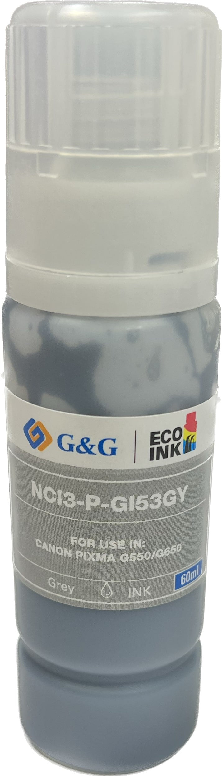 Compatible Canon G+G GI-53GY Grey Ink Bottle 4708C001