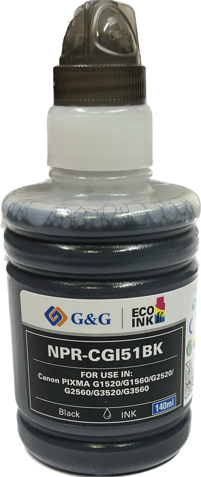 Compatible Canon GI-51PGBK Pigment Black Ink Bottle