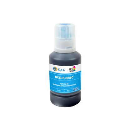 Compatible Canon G+G GI-56C Cyan Ink Bottle 4430C001