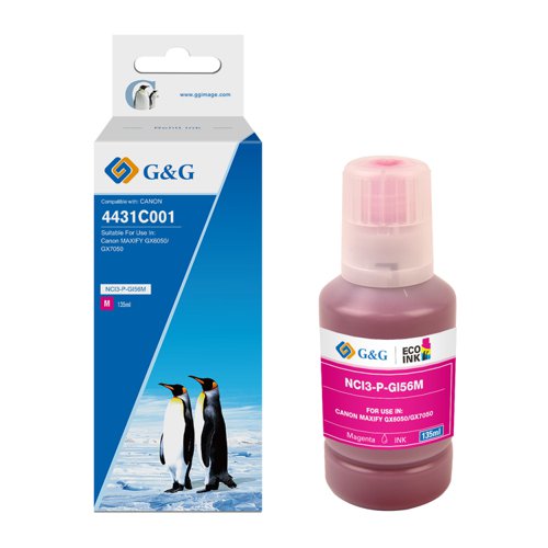 Compatible Canon G+G GI-56M Magenta Ink Bottle 4431C001