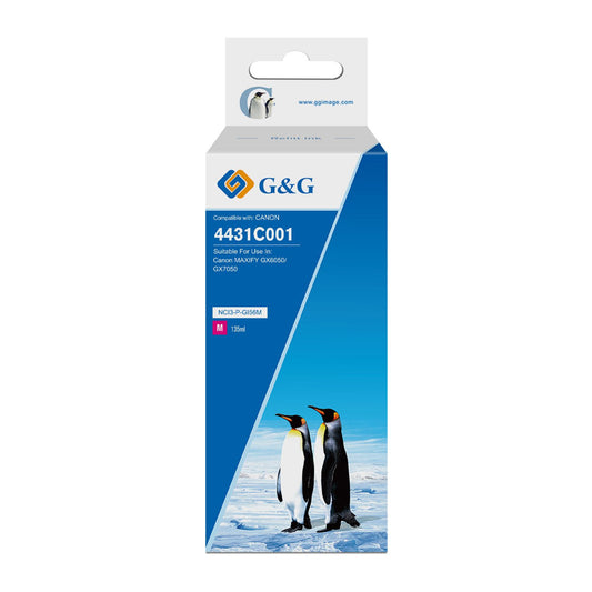 Compatible Canon G+G GI-56C Cyan Ink Bottle 4430C001 135ml Ink 14,000 Pages