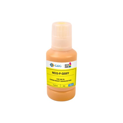 Compatible Canon G+G GI-56Y Yellow Ink Bottle 4432C001