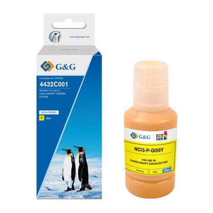 Compatible Canon G+G GI-56Y Yellow Ink Bottle 4432C001