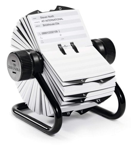 Durable TELINDEX Rotary File Black