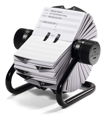 Durable TELINDEX Rotary File Black
